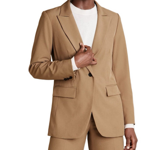 NWT BANANA REPUBLIC Women's Sculpted Suit Blazer in Plateau Beige Size 4